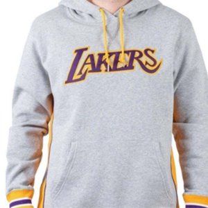 Lakers Mitchell & Ness Premium Fleece  Pullover Hoodie Mens Grey